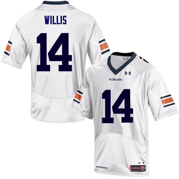 Men Auburn Tigers #14 Malik Willis College Football Jerseys Sale-White